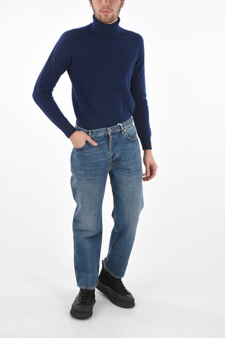 20cm Mid-rise waist straight fit jeans