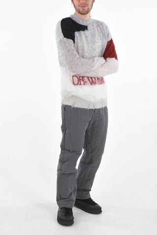 punked turtleneck sweater with ribbed edges