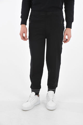 SLIM FIT Low Rise Joggers with Two Tone Ankle Bands