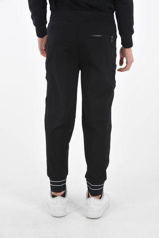 SLIM FIT Low Rise Joggers with Two Tone Ankle Bands