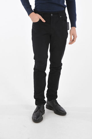 5 Pocket Pants with Logo Label