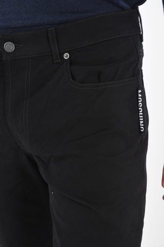 5 Pocket Pants with Logo Label