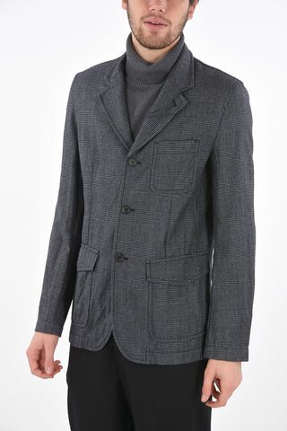 SHIRT district check center vent 3-button blazer