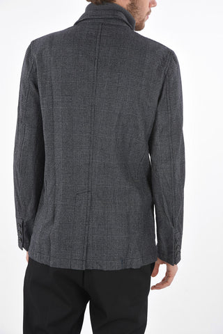 SHIRT district check center vent 3-button blazer