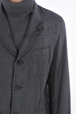 SHIRT district check center vent 3-button blazer