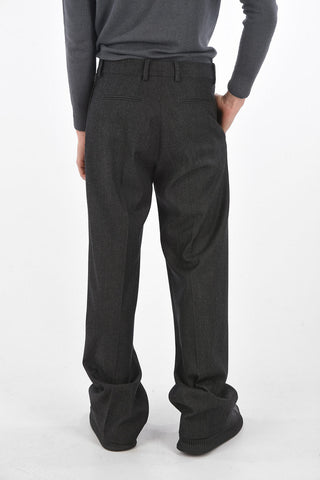 TAILORING Double-pleated Twill Wool Pants