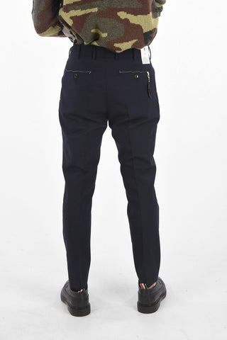 pantalone a una pince in lana vergine