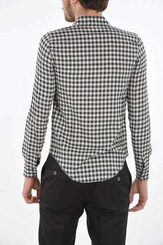Camicia Shephard's Check con Bottoni Automatici e 2 Taschini