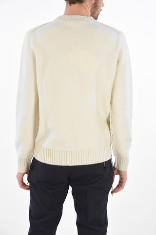 embroidered crew-neck sweater