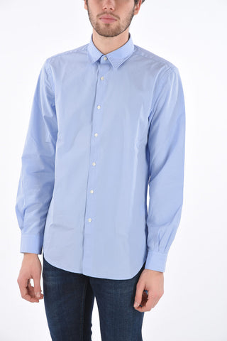Cotton Shirt with Standard Collar