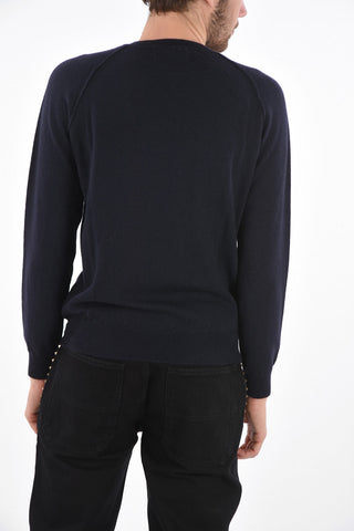 maglia girocollo in lana vergine