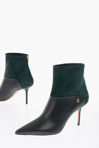 9cm suede leather booties
