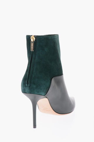 9cm suede leather booties