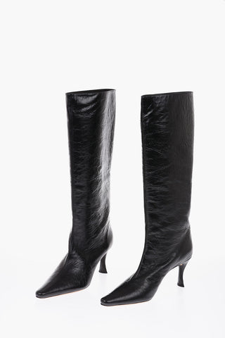 8,5cm creased leather STEVIE 42 Boots