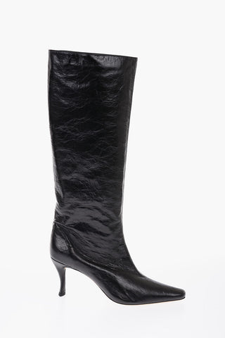 8,5cm creased leather STEVIE 42 Boots
