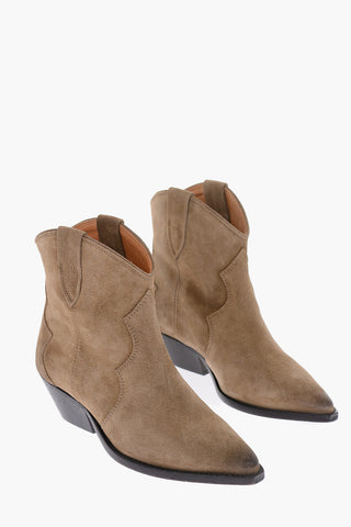 5cm suede leather DEWINA Western boots