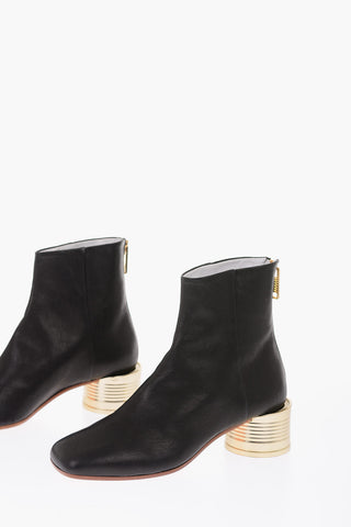 MM6 5cm leather Booties