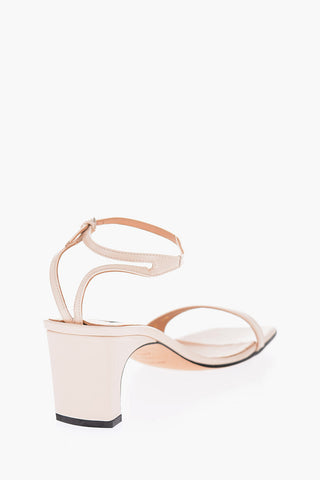 Sandali ankle-strap in pelle 7cm