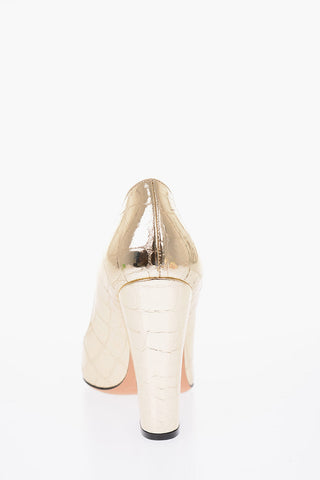 11cm leather pumps