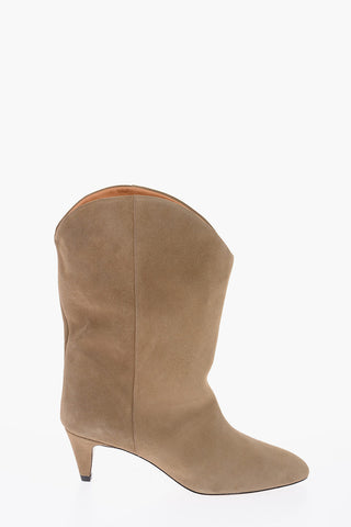 6cm suede leather DERNEE Booties