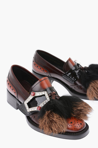 leather Oxford brogues with tassels