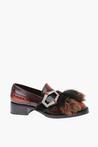 leather Oxford brogues with tassels