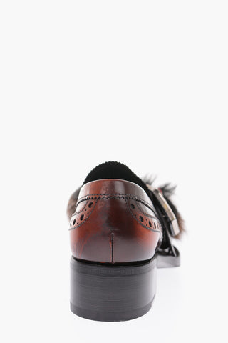 leather Oxford brogues with tassels