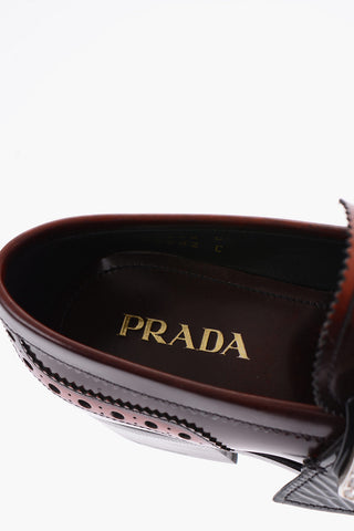 leather Oxford brogues with tassels