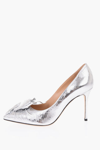 9.5cm leather GODIVA pumps