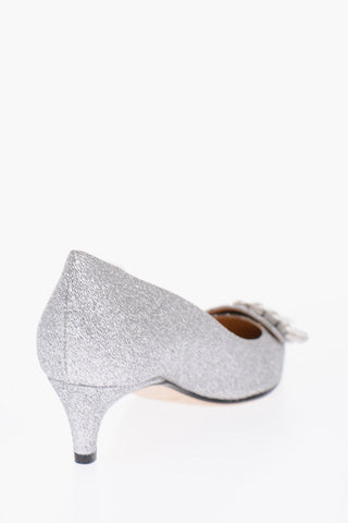 Point Toe Pumps with jewel detail