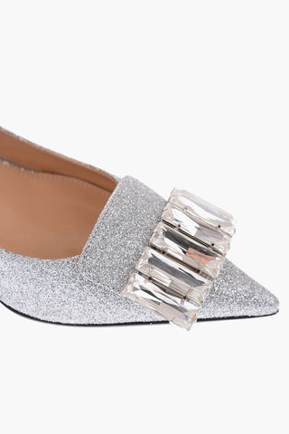 Point Toe Pumps with jewel detail
