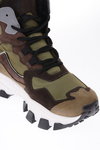 sneakers DRAGON TRAIL in pelle e tessuto