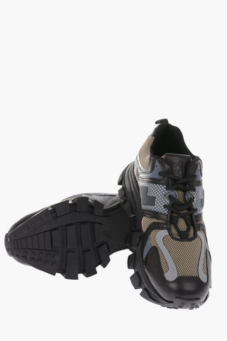 leather and fabric DRAGON TRAIL sneakers