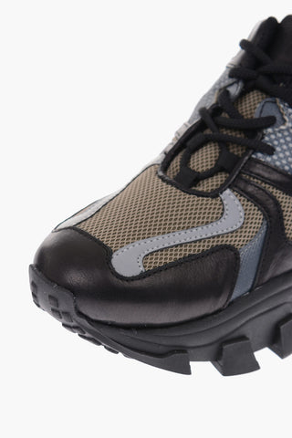leather and fabric DRAGON TRAIL sneakers