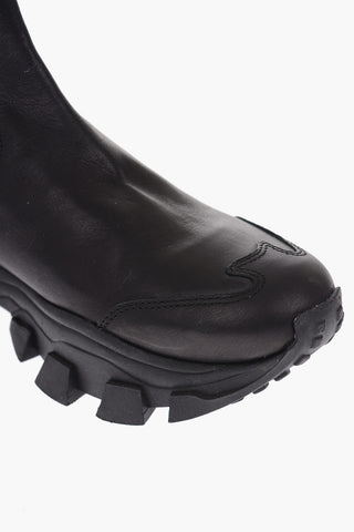 leather and fabric DRAGON TRAIL Ankle boots