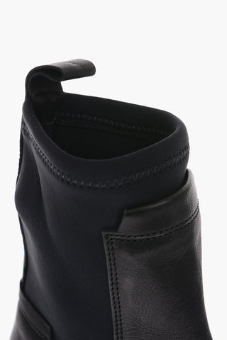 leather and fabric DRAGON TRAIL Ankle boots