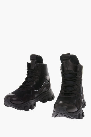leather and fabric DRAGON TRAIL sneakers