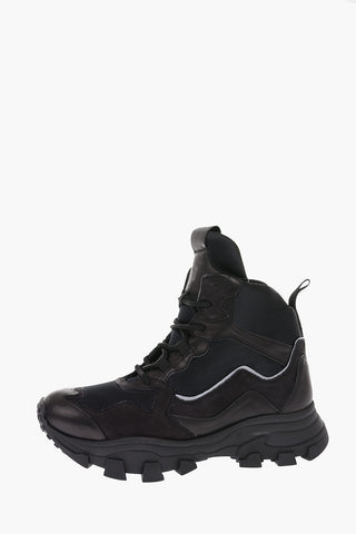 leather and fabric DRAGON TRAIL sneakers