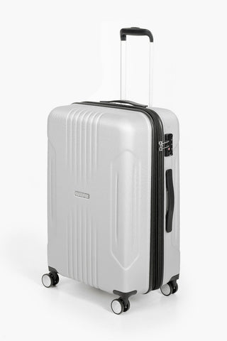 TRACKLITE Trolley Medio 67cm 4R Espandibile Argento
