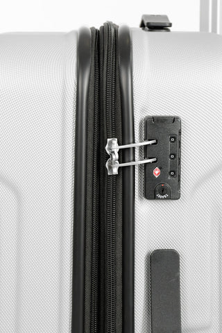 TRACKLITE Trolley Medio 67cm 4R Espandibile Argento