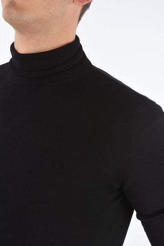 virgin wool turtle-neck sweater