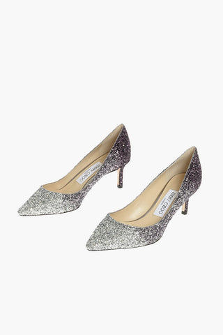 Stiletto Heel Shaded Glitter ROMY Pumps