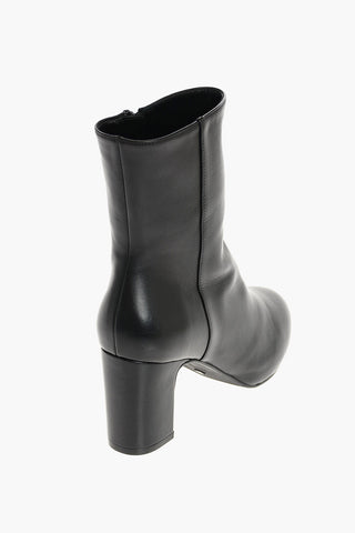 Leather GIANELLA Booties with Side Zip