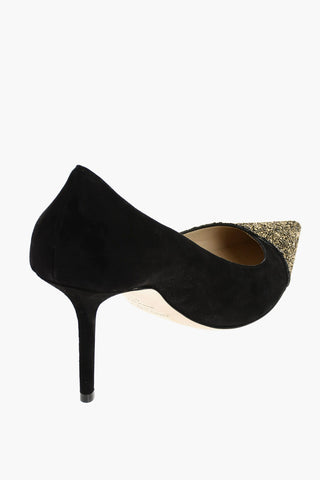 Dècolletè LOVE in Suede con Punta Glitterata