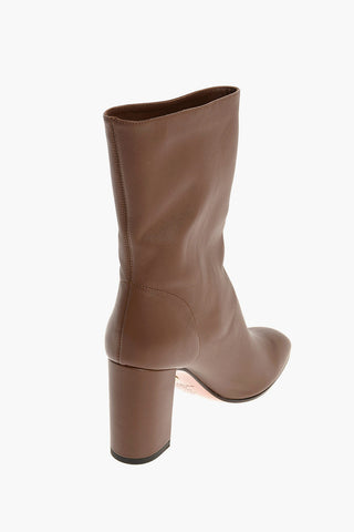 BOOGIE Round Toe Nappa Booties