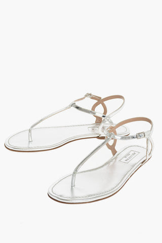 ALMOST BARE Thong Sandals with Ankle Strap