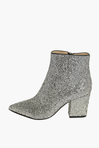 Point Toe DISCODIVA Jewel Ankle Boots