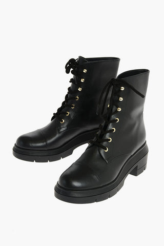 Leather NISHA Combat Booties