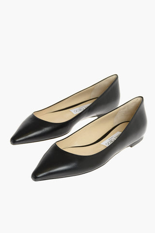 Point Toe Leather ROMY Flats
