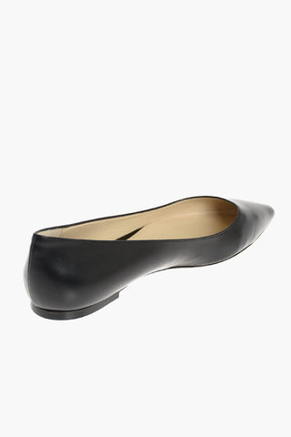 Point Toe Leather ROMY Flats